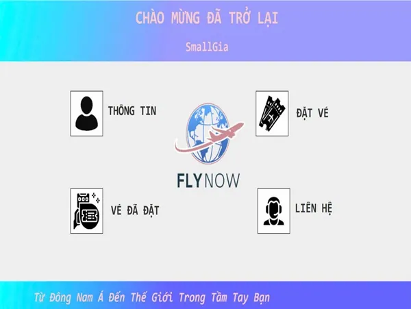 Minh họa dự án FlyNow